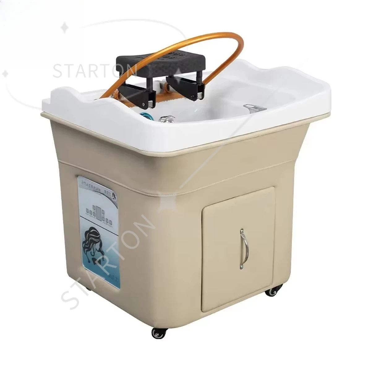 Nuevo Muebles de peluquería, equipo de Spa, masaje, cabezal de fumigación móvil portátil, lavabo de tratamiento, salón de belleza, bienestar