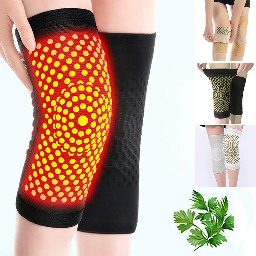 

1 пара зимних самонагревающихся наколенников, наколенник для лечения артрита, облегчение боли в суставах, восстановление после травм, поддержка колена, защита, грелка для ног