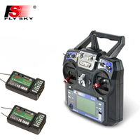 FLYSKY FS-i6 FS I6 2.4G 6CH Transmitter with FS-iA6B IA6B Receiver for RC Helicopter Airplane FPV Racing Drone Mode1 Mode2