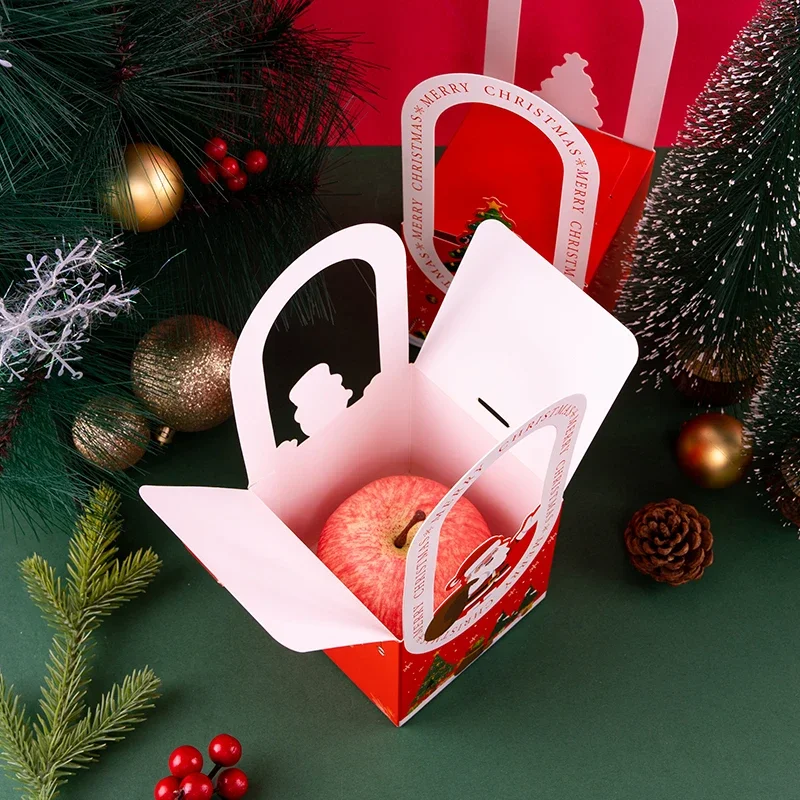 Caja de dulces de Navidad, bolsas de regalo, galletas de Papá Noel, paquetes de dulces, decoraciones de fiesta de Feliz Navidad para el hogar, 2023