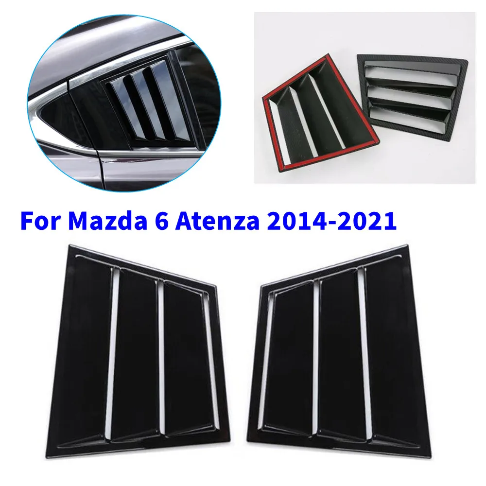

2 шт. для Mazda 6 Atenza 2014-2021, крышка жалюзи на заднее окно автомобиля, боковое вентиляционное отверстие, накладка, совок, аксессуары из АБС-пластика, детали