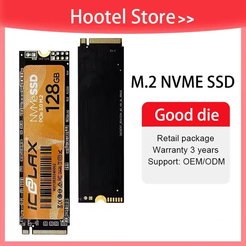 ICOOLAX SSD NVMe M2 512GB 256GB 128GB Internal Solid State Hard Drive M.2 PCIe 3.0x4 2280 SSD Disk for Laptop Desktop