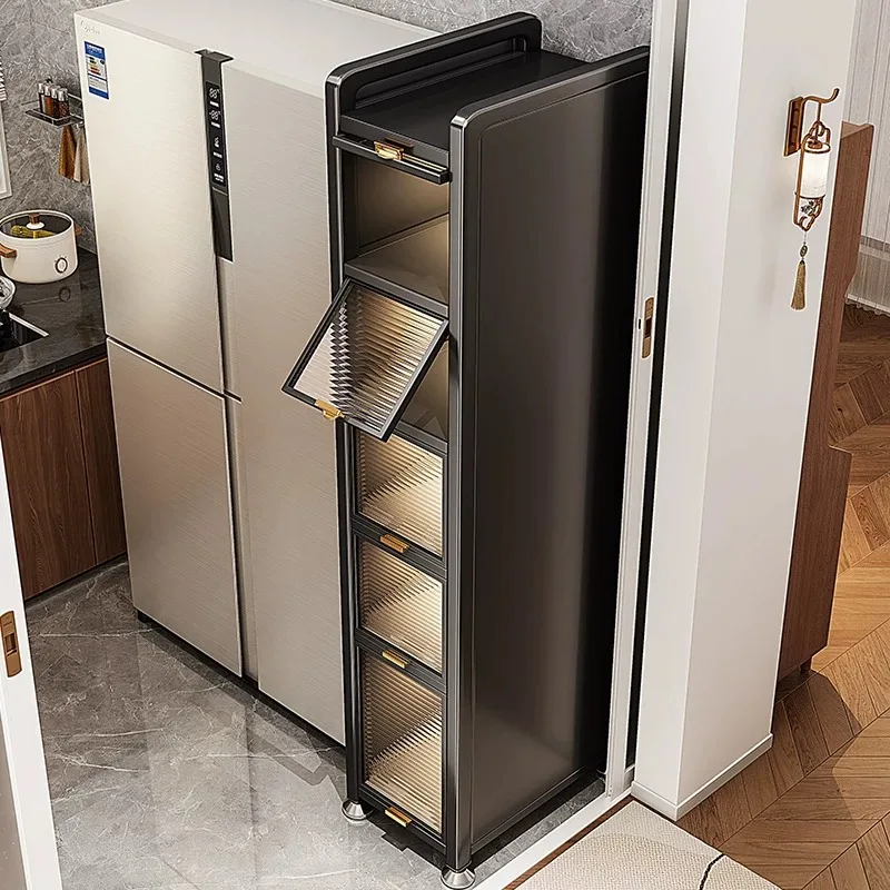 LH Home Balcony Storage Crack Shelf Pull-out Cabinet Multi-layer Storage Crack Cabinet