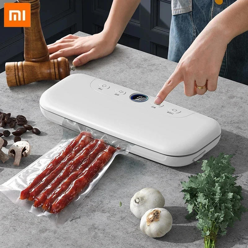 

Xiaomi Универсальный пищевой вакуумный упаковщик, автоматический низкотемпературный маленький автоматический портативный ручной 30 см Электрический Вакуумный пищевой уплотнитель