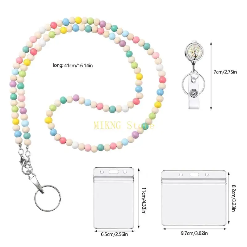 حامل بطاقات مع حامل شارة قابل للسحب بحبل مطرز لعمال المصنع، أفضل مبيعات