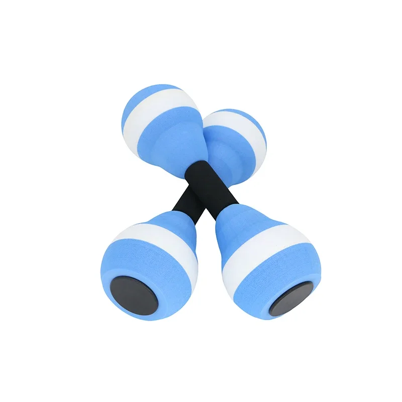 New Product Aquatic Exercise EVA Water Floating Dumbbell Fitness Aqua Dumbbells Soft EVA Foam Swimming Barbell