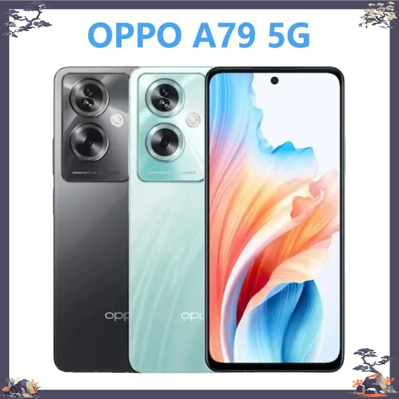 Telefone Móvel OPPO A79 Dual-SIM 5G com Câmera Principal de 16 Megapixels, Tela de 90Hz, Smartphone Android de 6 Polegadas, Versão Global