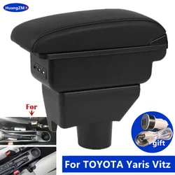 For TOYOTA Yaris Armrest box For TOYOTA Yaris Vitz Car Armrest Center Storage box cup holder Dedicated Retrofit Car Accessories