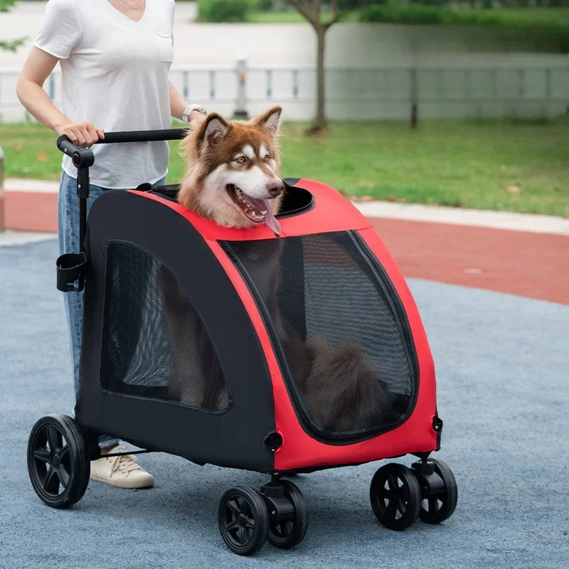 

Коляска для собак, портативная дышащая переноска для щенков, прочная несущая способность, перевозка для собак, складная дорожная коляска для домашних животных, аксессуары для собак