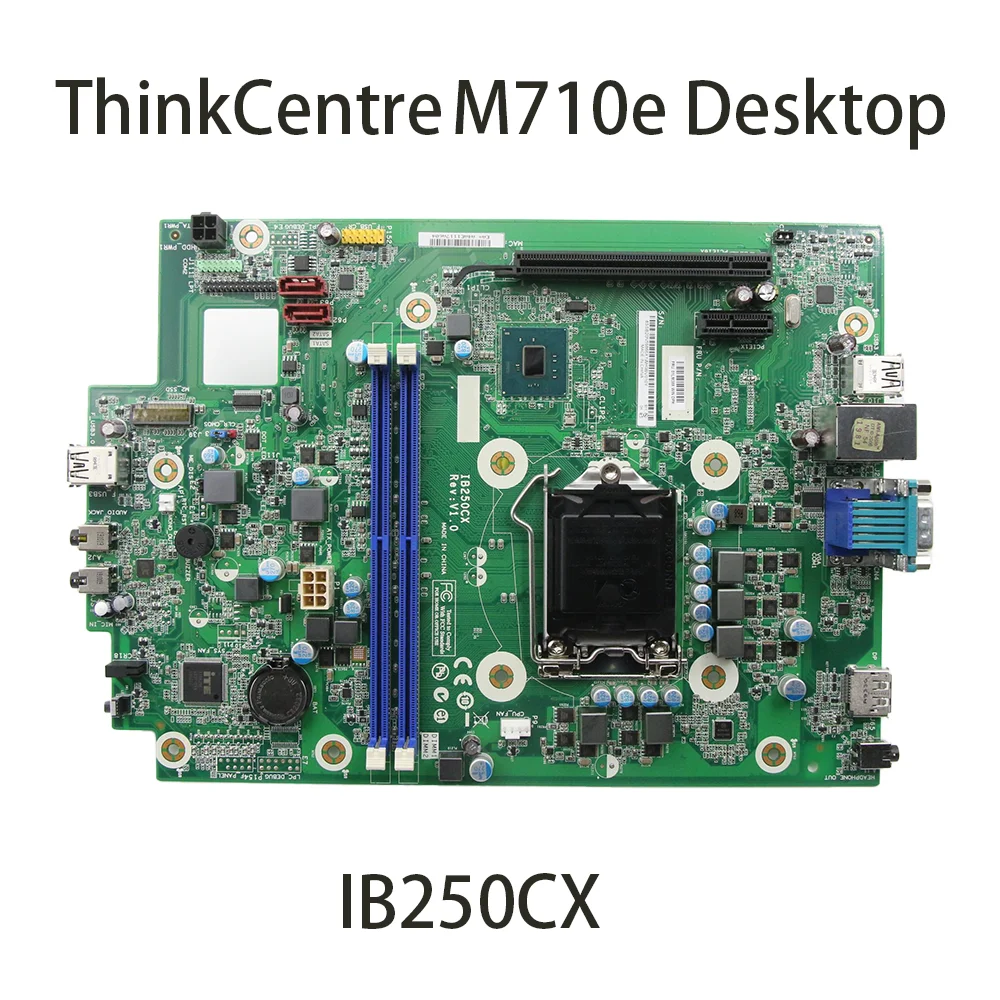 Carte mère d'ordinateur portable pour Lenovo ThinkCentre M710e Desktop IB250CX, FRU:01LM388, 01LM389