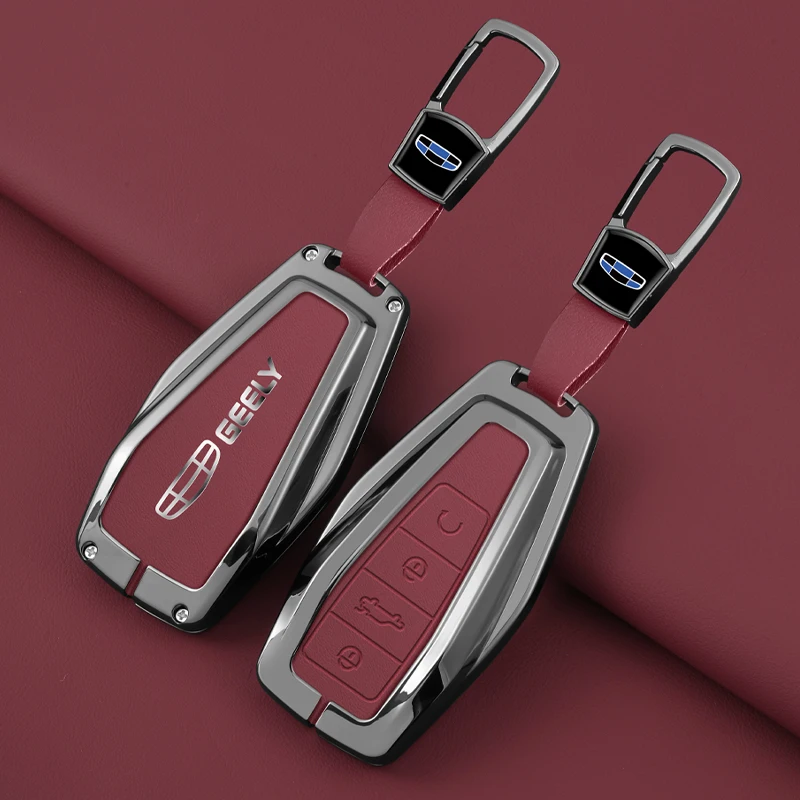 

Alloy car key case suitable for Geely Coolray X6 Geometry C Emgrand Global Kulrey Hawk GX7 okavango car key protection case