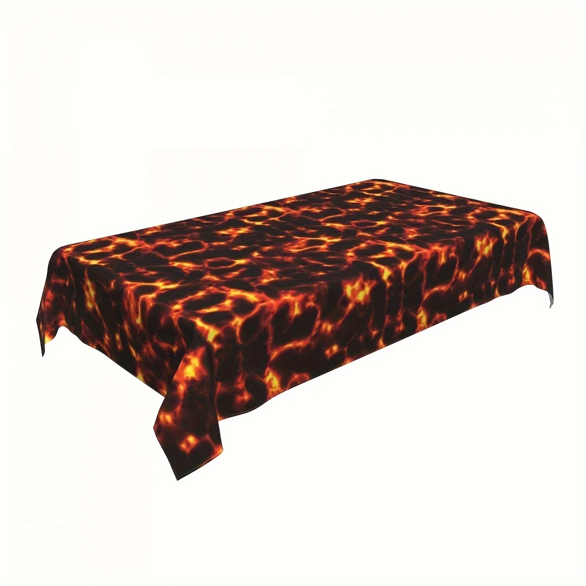 Lava Tablecloth Volcano Decorations Halloween Plastic Table Covers Lava Party Supplies Volcano Tablecloth Fire Table Covers Tabl