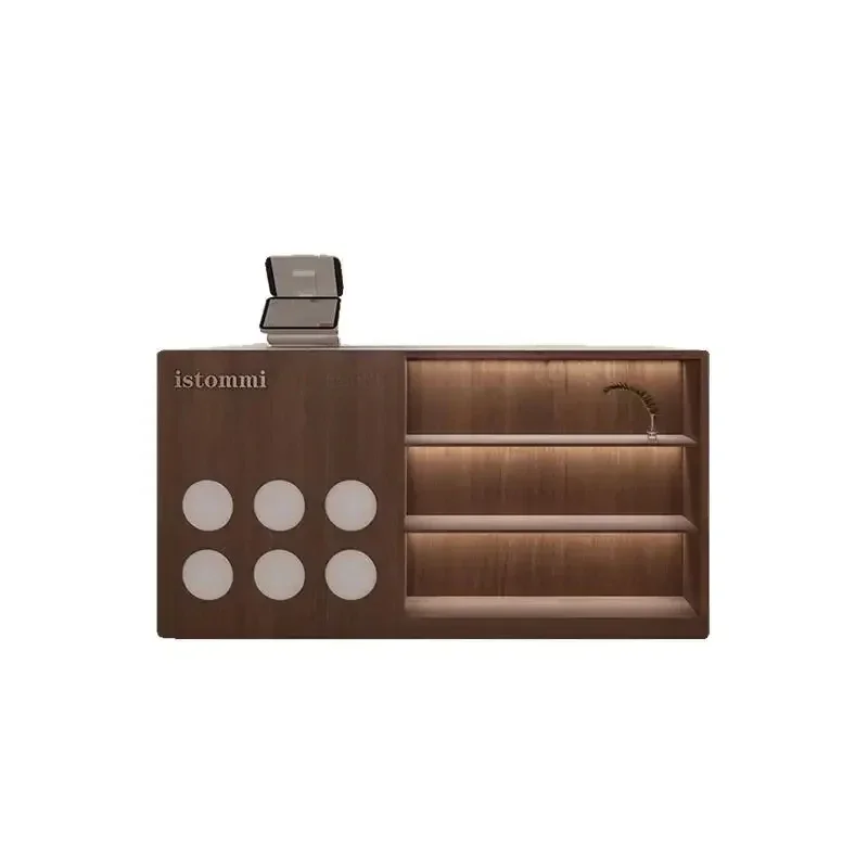 

Korean ins style clothing store checkout page fashion, bar French style display, showcase Italian front desk