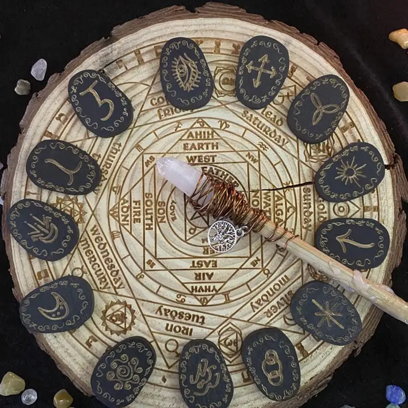 

92me Witch Stones Card Set с пакетами для хранения супермаркетов настольная игра ручной работы ручной динамики