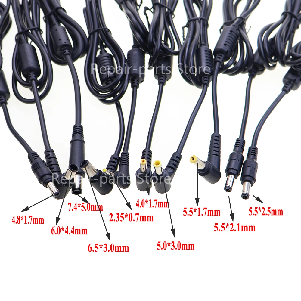 For Samsung HP Dell Sony Toshiba Asus Acer Lenovo DC Power Cable Cord Connector DC Jack PlugCharger Adapter Power Supply Cable