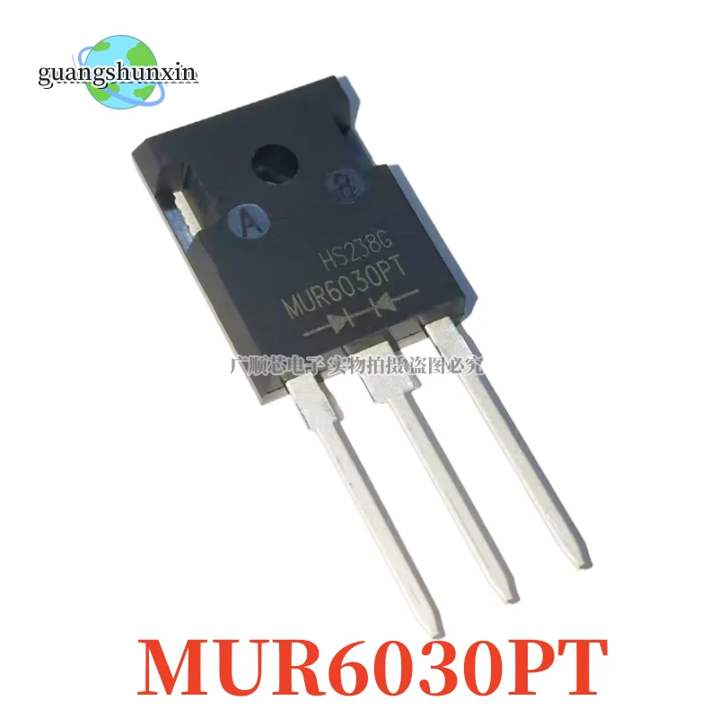 10PCS New MUR6030PT Large Volume Direct Insertion TO-247 Fast Recovery Diode Welding Machine Special 30A 600V