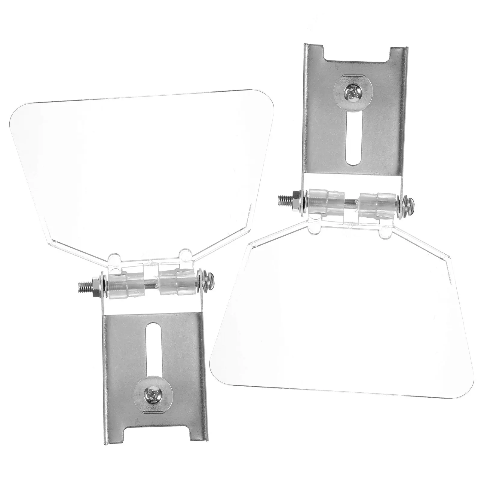 2Pcs Bench Eyeshield Stainless Steel ABS Wear Resistant Eye Shield Guard Shield Kit Compatible with Bench Grinder Protection