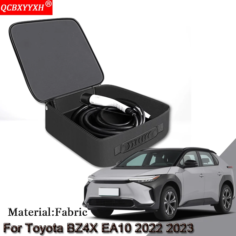 EV Car Charging Cable Storage Carry Bag For Toyota BZ4X EA10 2022 2023 Charger Plugs Sockets Waterproof Fire Retardant Accessory