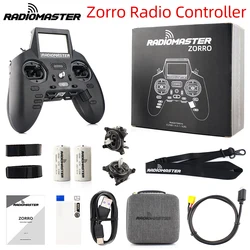 Zormaster Zorro ELRS 2.4 GHZ RC denetleyici CC2500 JP4IN1 radyo verici pil Hall Gimbal uzaktan kumanda helikopter ile