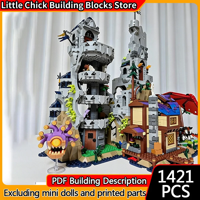 

Популярная игровая модель MOC, строительные кирпичи, независимый маленький храм, модульная технология, детские праздничные подарки, сборные игрушки, костюм