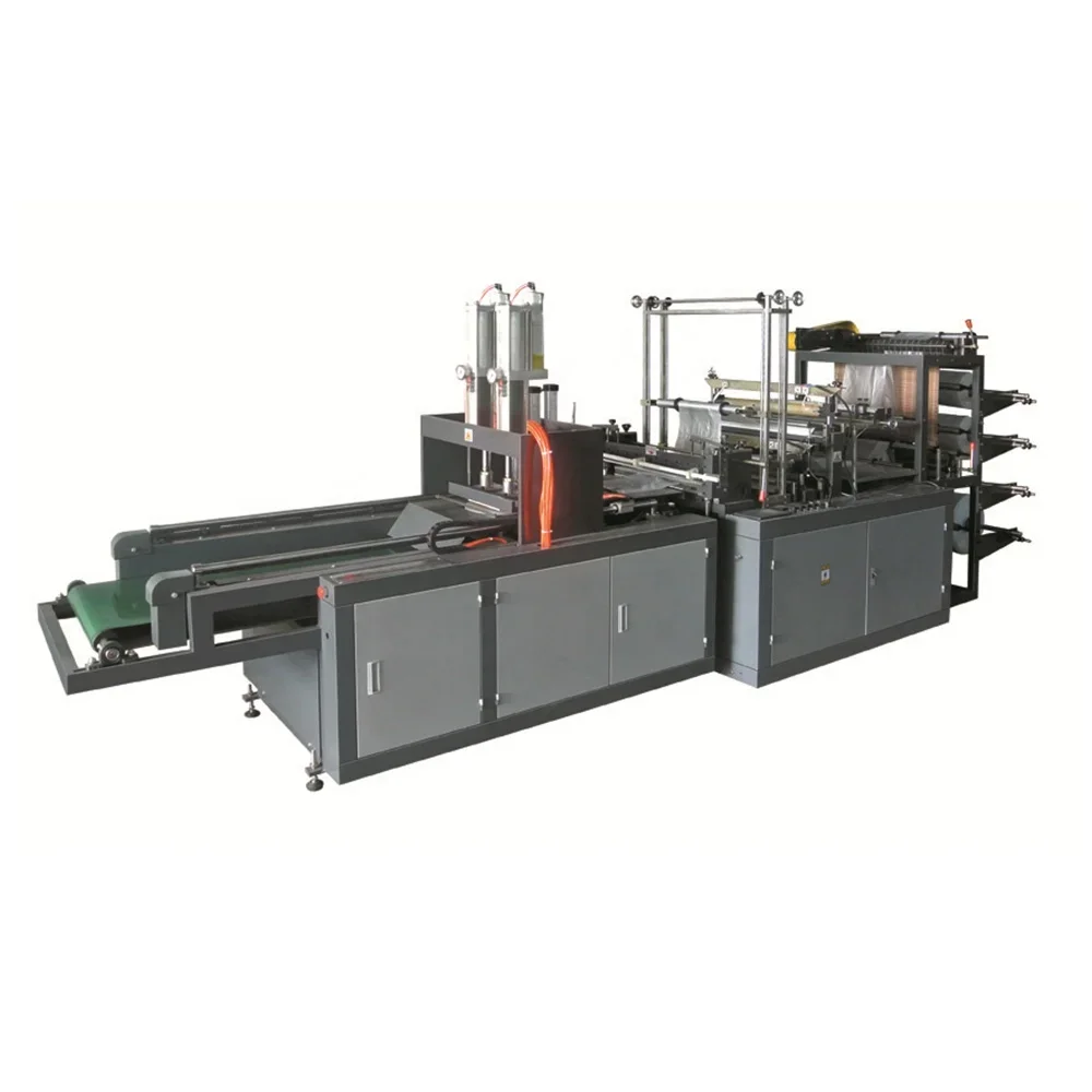 Plastic Film Heat Sealing Cold Cutting Polythene Bag Machine