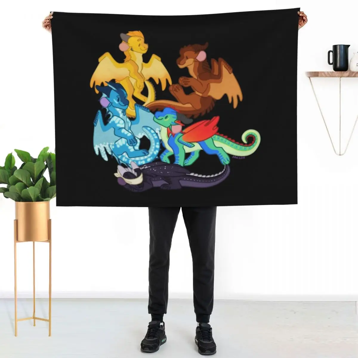 Wings of Dragonets Fire Classic Throw Blanket Year Round Soft Comfortable Blanket for Home