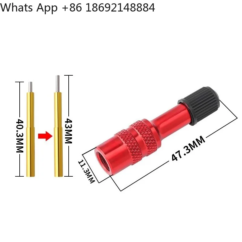 Mountain bike air fork front fork shock absorber rear tank American AV refueling extension conversion nozzle accessories