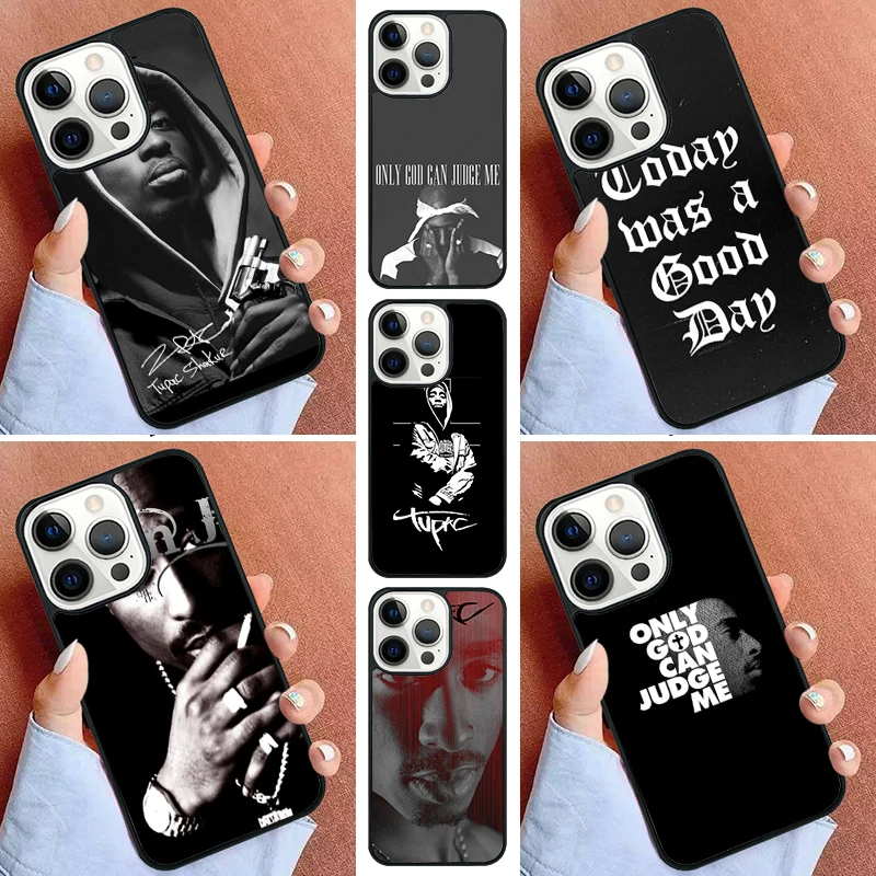 2pac Only God Can Judge Me Phone Case For iPhone 16 15 14 Pro 11 13 12 Mini Max SE 2020 6S 7 8 Plus Cover Capa