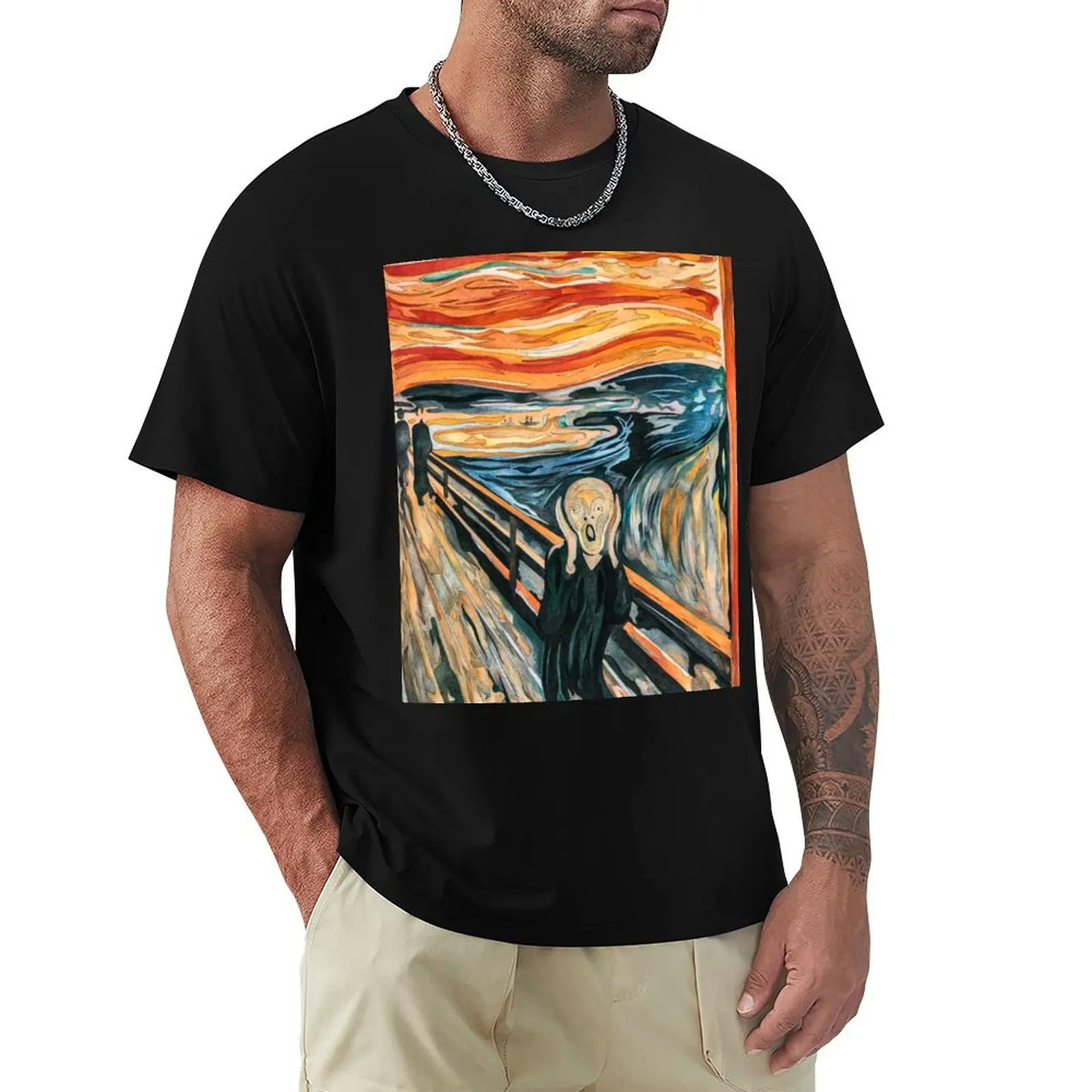 The Scream, Norwegian Expressionist Painting By Artist Edvard Munch In 1893, Expressionist Art, Inspired Recreation T-Shirt