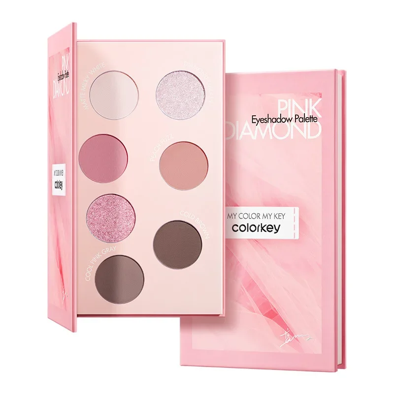 Colorkey Pink Diamond Seven Color Eyeshadow Palette Women's Matte Pearlescent Makeup Palette