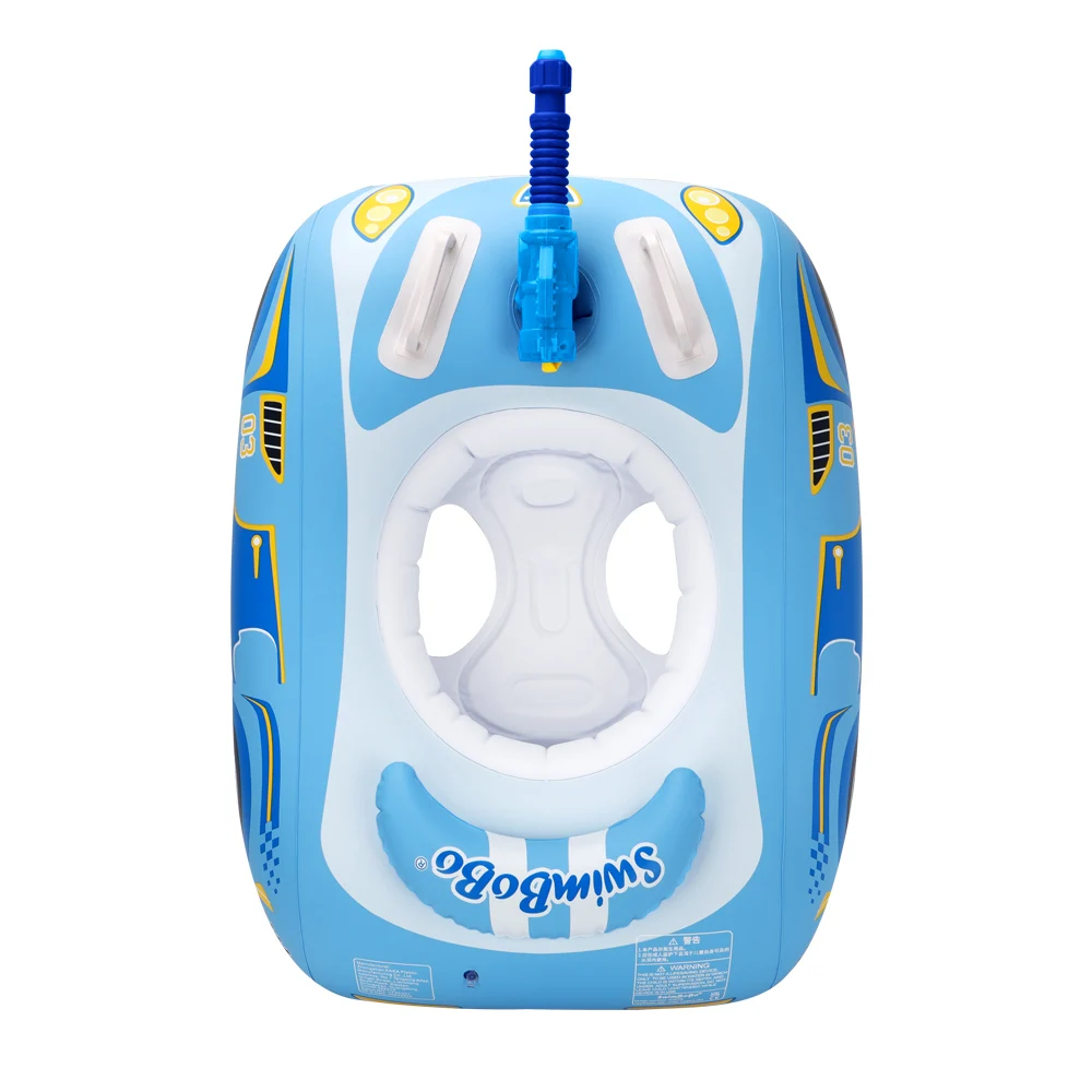 Swimtransporteurs o-Siège de natation gonflable pour enfants, poignée de sécurité, bateau flottant, jouet pour enfants, odorà eau, anneau de flotteur de piscine