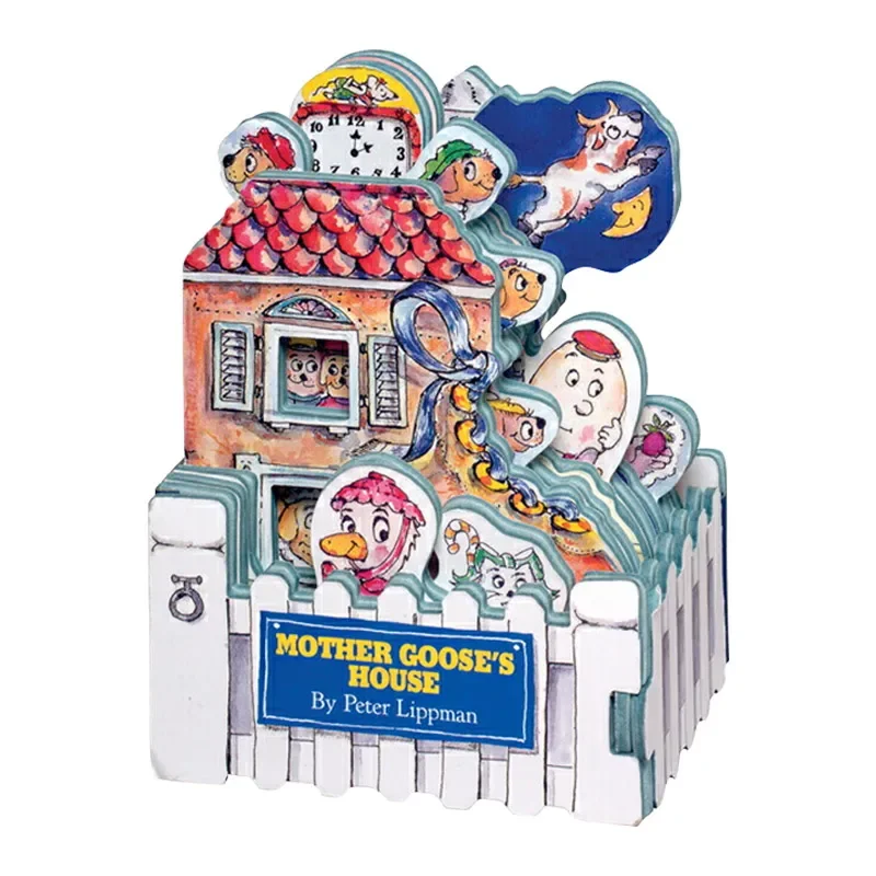 

Mini House Mother Goose's House, Baby Children's books aged 1 2 3, English picture book 9780761105367