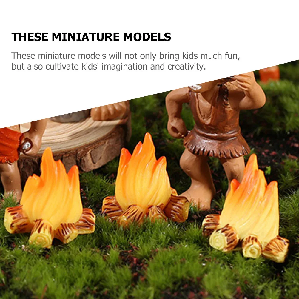 

12pcs Resin Bonfire Models Fake Charcoal Ornaments Campfire Decorations for DIY Craft Garden Sculpture Accessories Halloween
