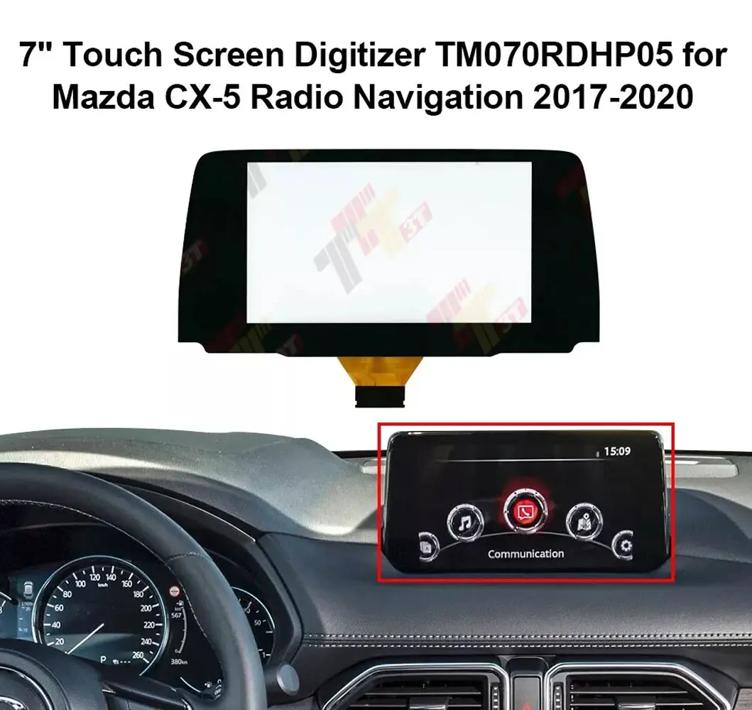 7" Touchscreen-Digitizer TM070RDHP05 für Mazda CX-5 CX-8 Radio-Navigation – Detail 6