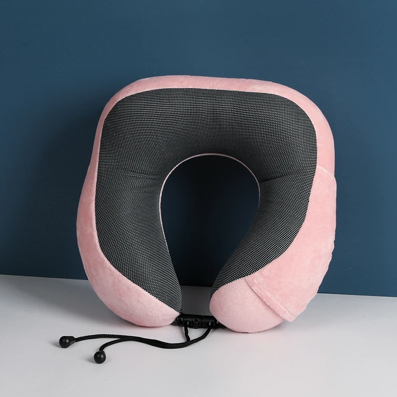 

Comfortable Cervical Memory Foam Custom Travel Car Neck Pillow for Airplane