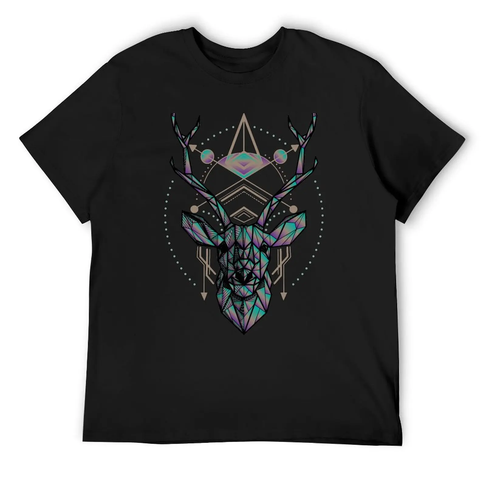 Sacred Deer / Ethnic Deer / Mystical Deer T-Shirt oversized t shirt summer tops plus size tops customizeds men t shirts