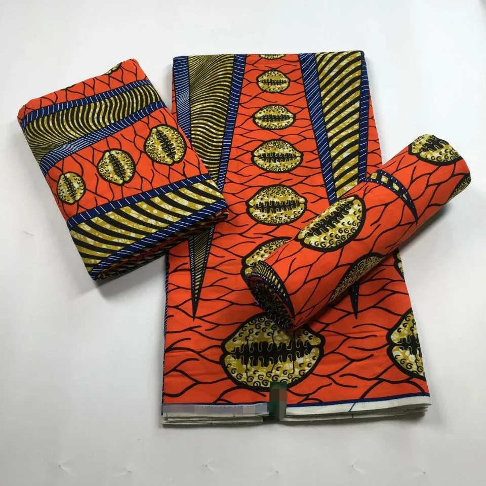 African Wax Fabric Lastest Prints Cotton Material High Quality Pagne Origin Real Ankara Gold Printed For Sewing Wedding Dress