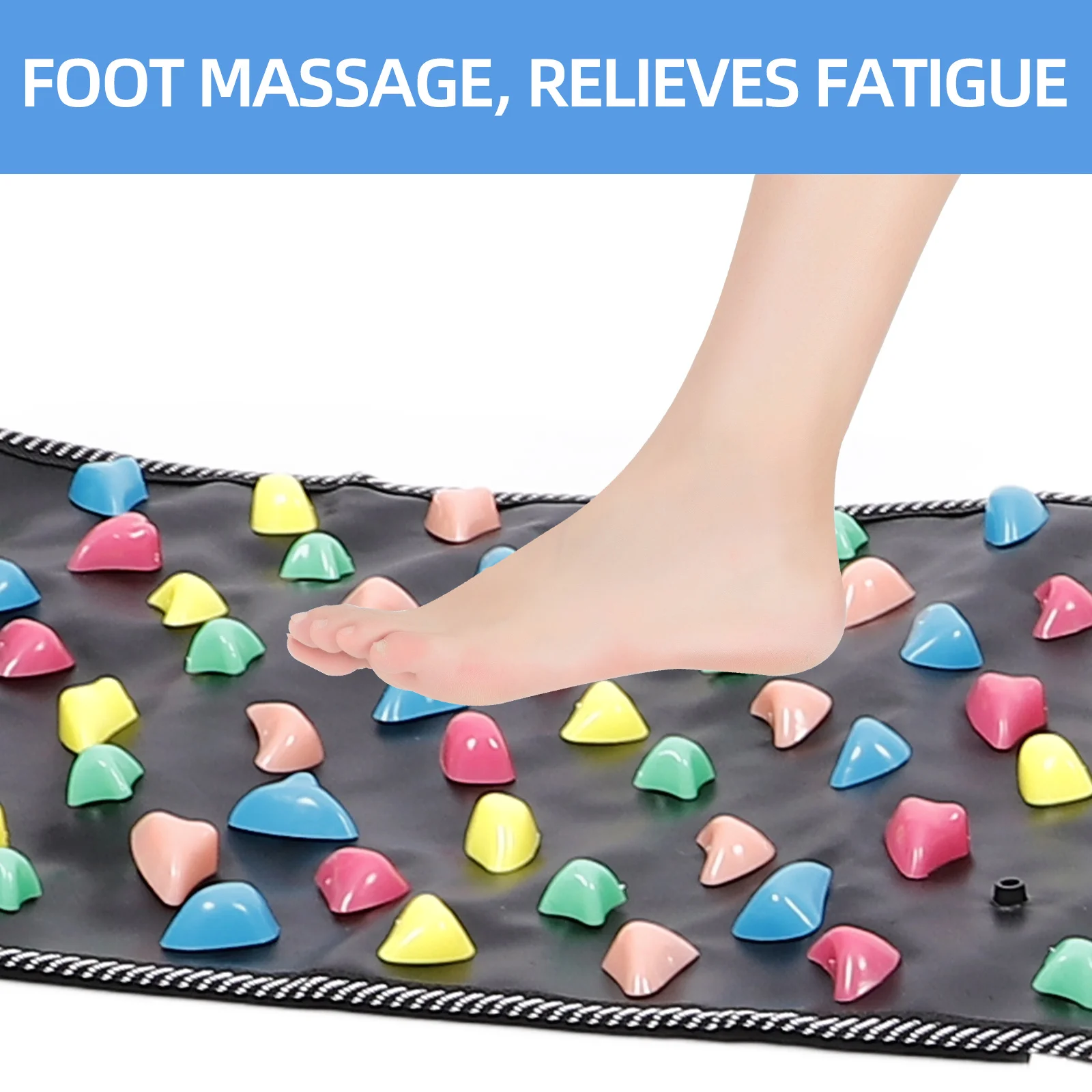 

Foot Massage Mat Reflexology Training Pad Durable Foot Acupoint Board Home Salon Use Pressure Points Acupressure Tool Relaxation