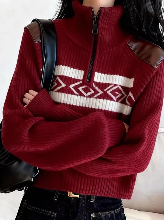 

Ladies Knitted Sweater 2025 Winter New Sle Casual Loose Fit Inner Wear Outer Wear Versatile Comfortable Faionable Knitwear