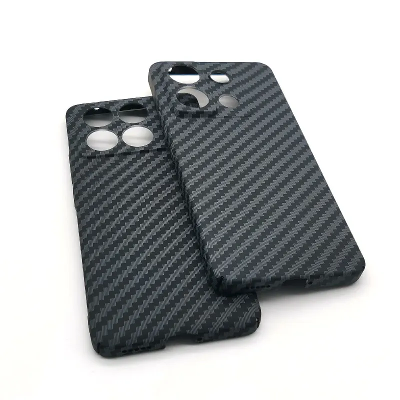 For Xiaomi Poco X6 Pro Phone Case Ultrathin Plastic Carbon Fiber Texture Pattern Back Protective Cover For Mi Poco X6 X6Pro case