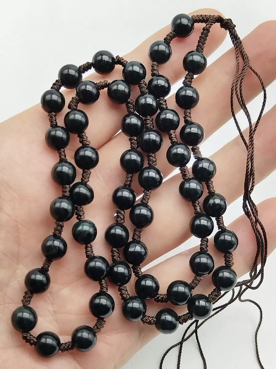 Wholesale Asian 100% Natural Craved Serpentine Quartz Beads Pendant Rope 23
