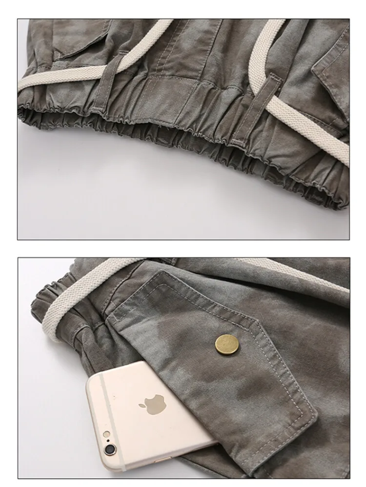 Baby Girl Pants 2024 New Girls Pant Loose Cargo Casual Pants Medium and Large Children Spring and Autumn Camouflage Fashion Pant image 5