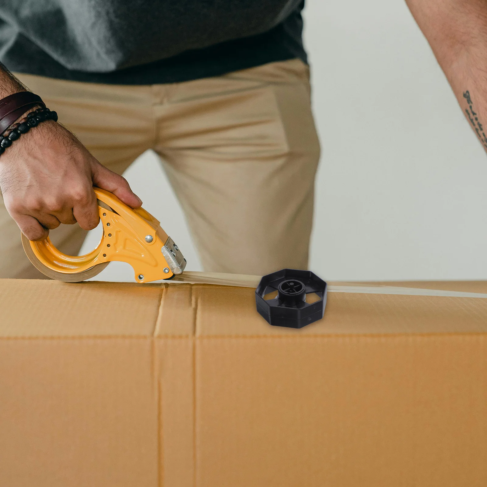 حامل شريط سطح المكتب بديل للعجلة الأساسية مكون من 3 قطع من أسطوانة توزيع اللاصق لملحقات آلة التشغيل السلسة #1