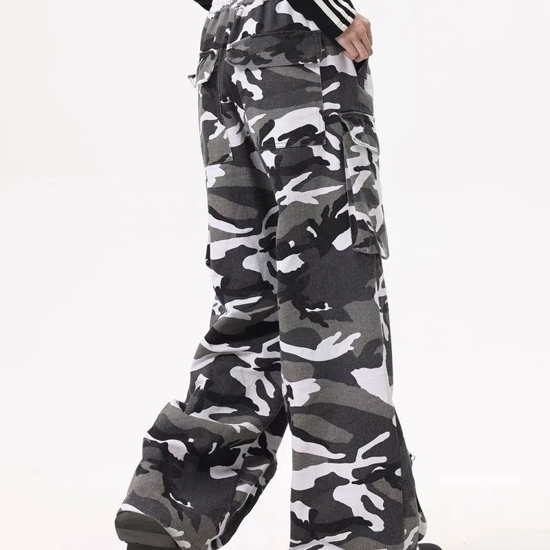 

Брюки-карго женские унисекс летние парусиновые широкие посадки милые модные стильные для отпуска легкие быстросохнущие влагопоглощающие брюки для Y2K