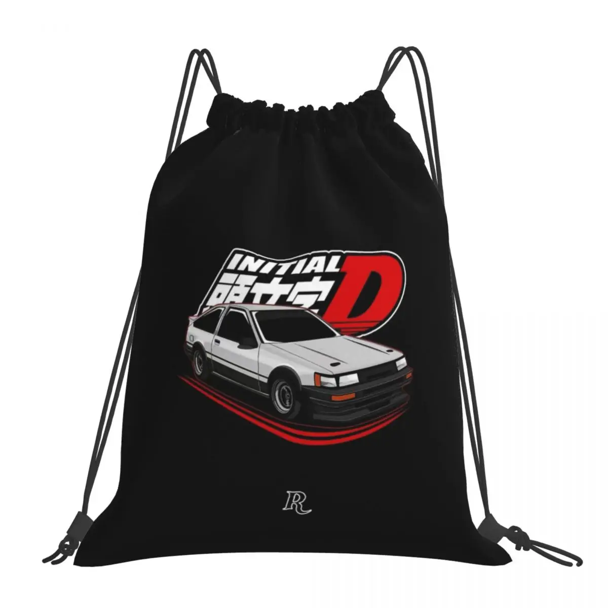 

Custom I-Initial D Drawstring Pocket Backpack Men Women Lightweight Gym Sports