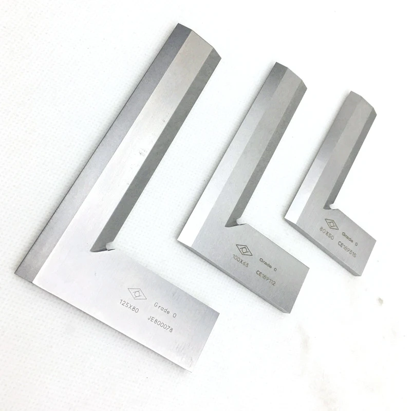 Machinist Square 90 Degree Right Angle Engineer Set Precision Ground Steel Hardened Angle Ruler gauge square ruler Protractor