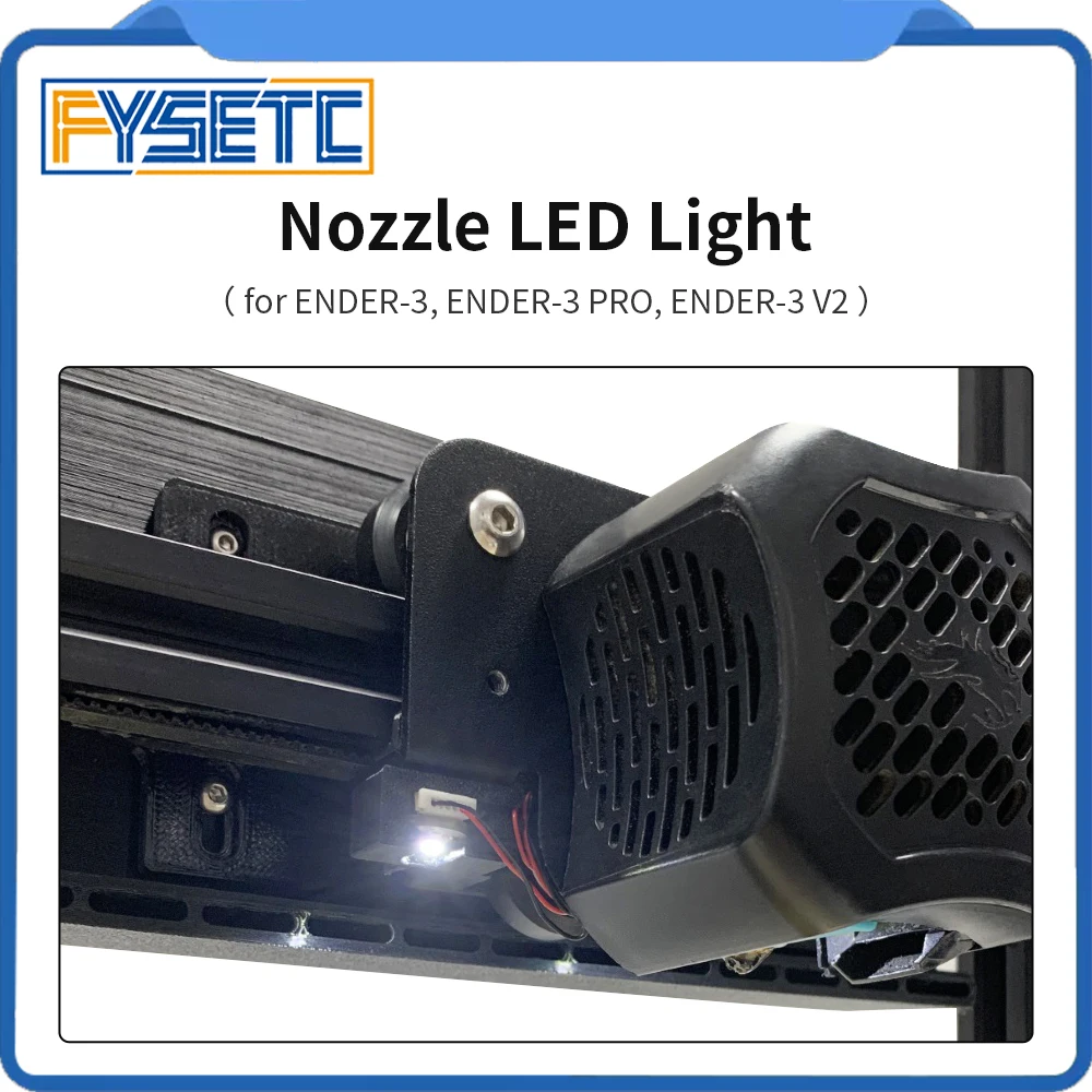 FYSETC Hotend Nozzle Lighting 3D Printer Accessories 24 Voltage LED 1600mm Line Length for ENDER-3 ENDER-3 PRO ENDER-3 V2