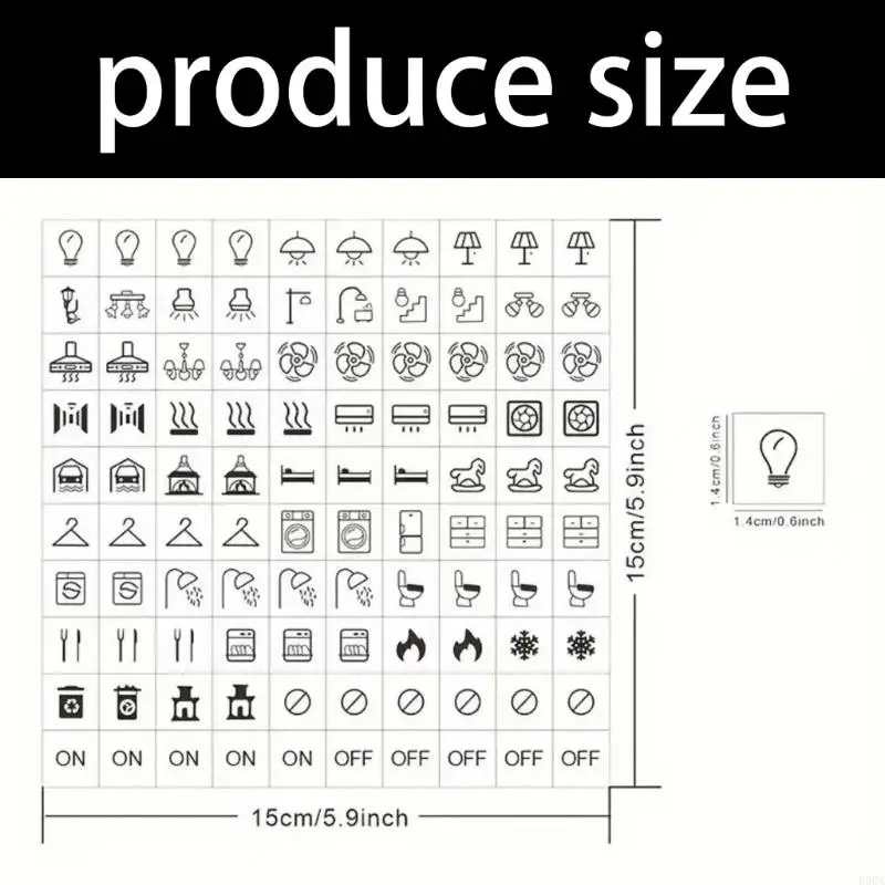 Waterproof Switchs Panel Labels Light Switchs Labels Sticker Home,Office,School Business Adhesive Switchs Panel Label Decal