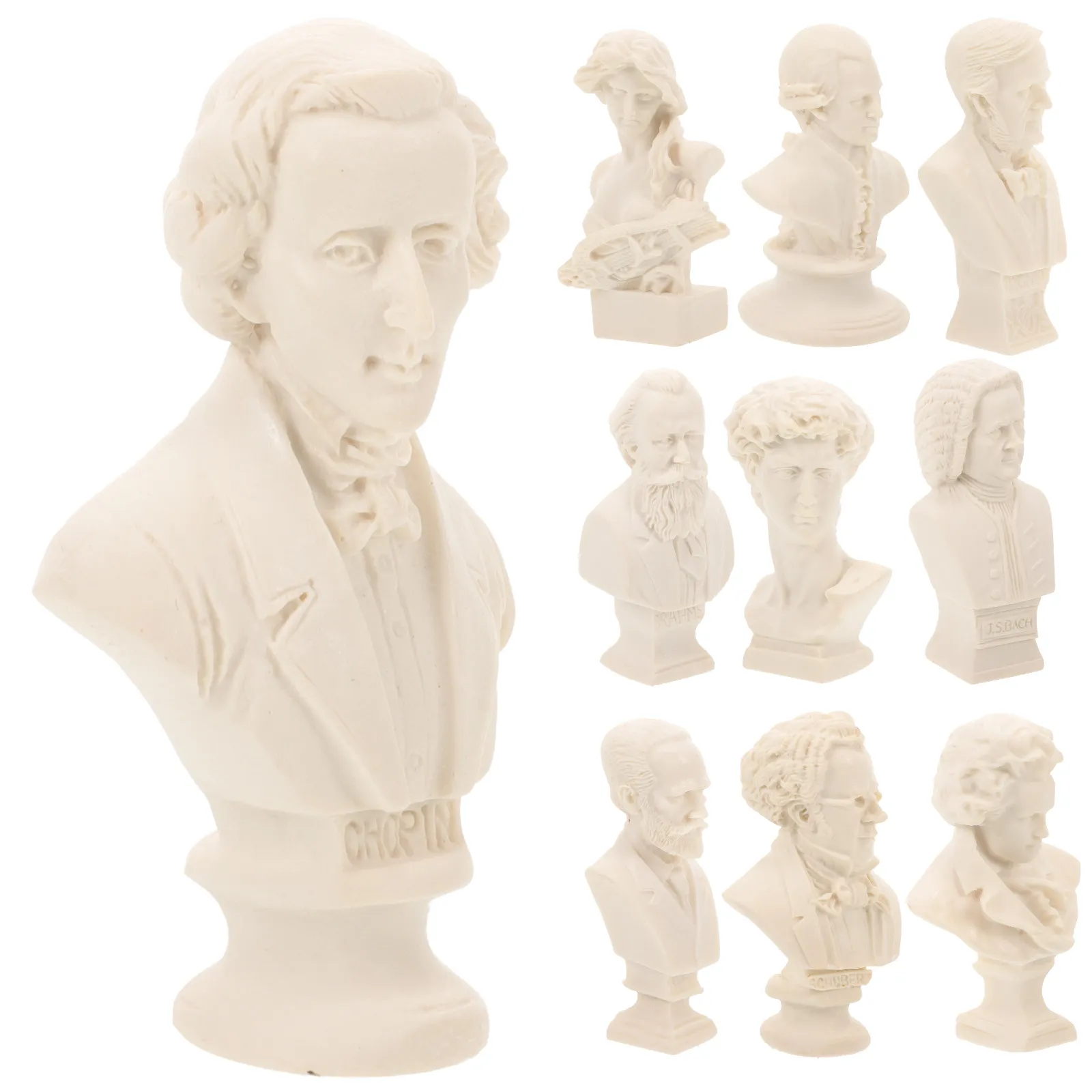 

Набор из 10 гипсовых статуэток для рисования, практики скульптуры, подготовки к экзаменам по искусству, декора дома, украшения, обучения и рукоделия