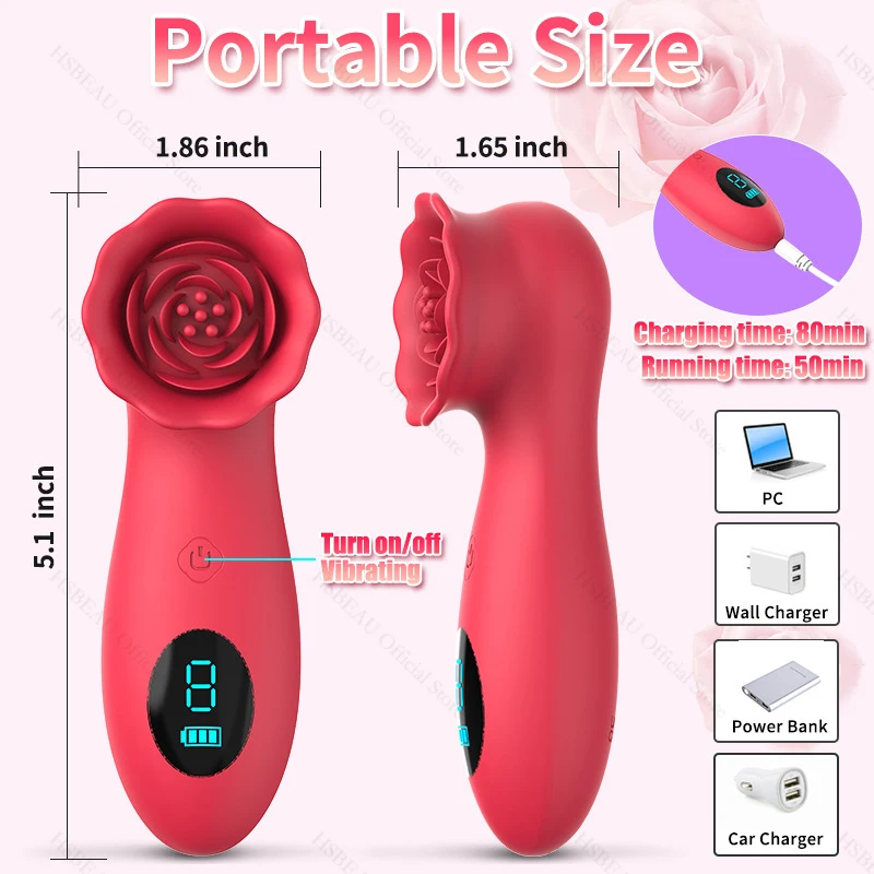 Clitoral Vibrator Vacuum Sucking and Licking Tongue Sex Toy for Women Nipple Vagina Stimulator Pussy Blowjob Female Masturbation